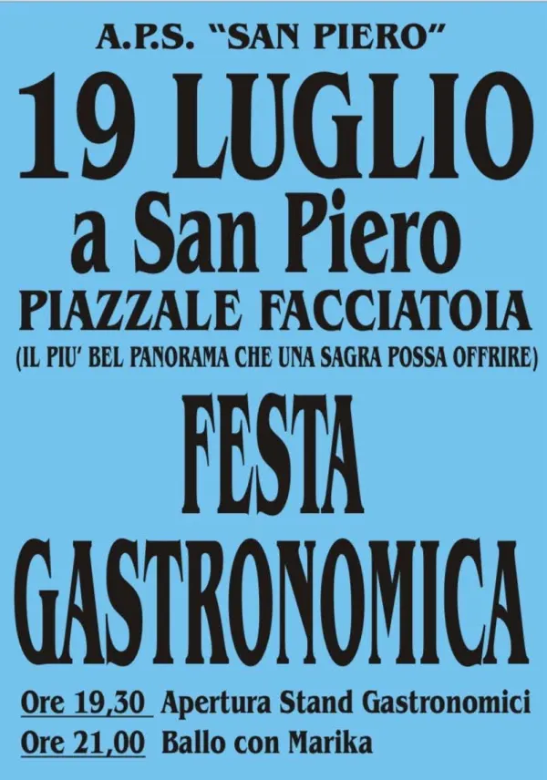 Sagra gastronomica a San Piero
