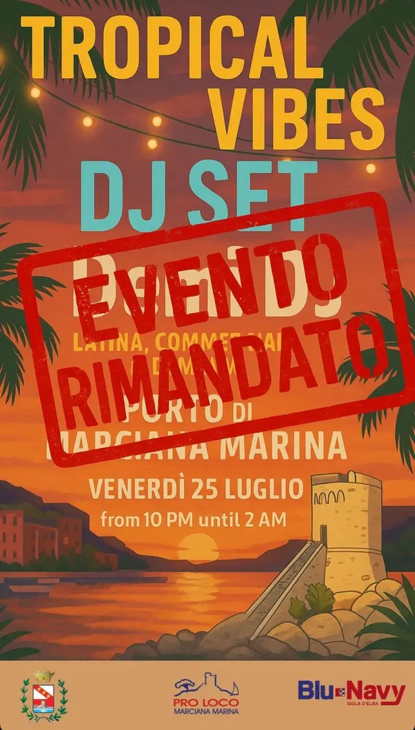 DJ Set a Marciana Marina - Evento rimandato per maltempo