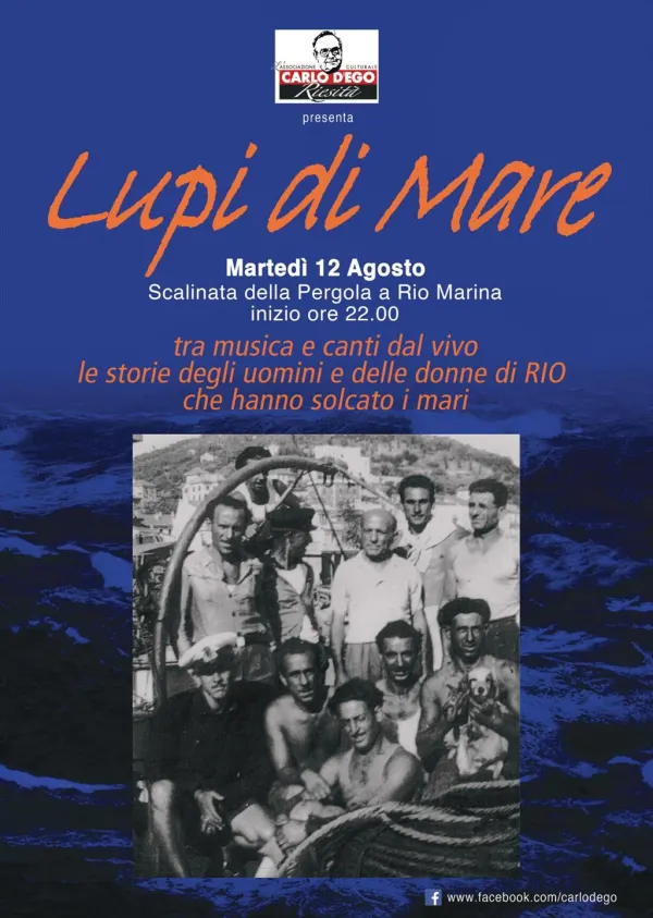 LUPI DI MARE tra musica e canti dal vivo le storie degli uomini e delle donne di Rio che hanno solcato i mari