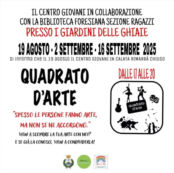 Quadrato d'arte: spesso le persone fanno arte ma non se ne accorgono
