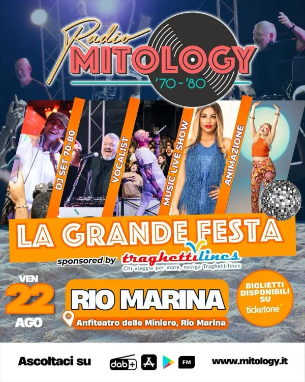 La grande festa 70/80 di Radio Mitology