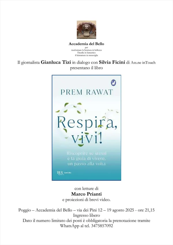 Presentazione del libro "Respira, vivi!"