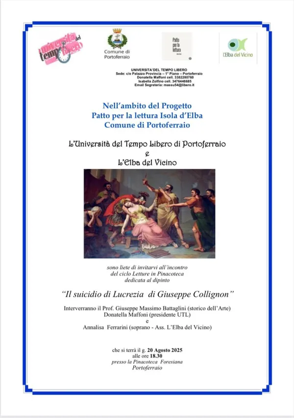 Il suicidio di Lucrezia - Letture in Pinacoteca // EVENTO RIMANDATO
