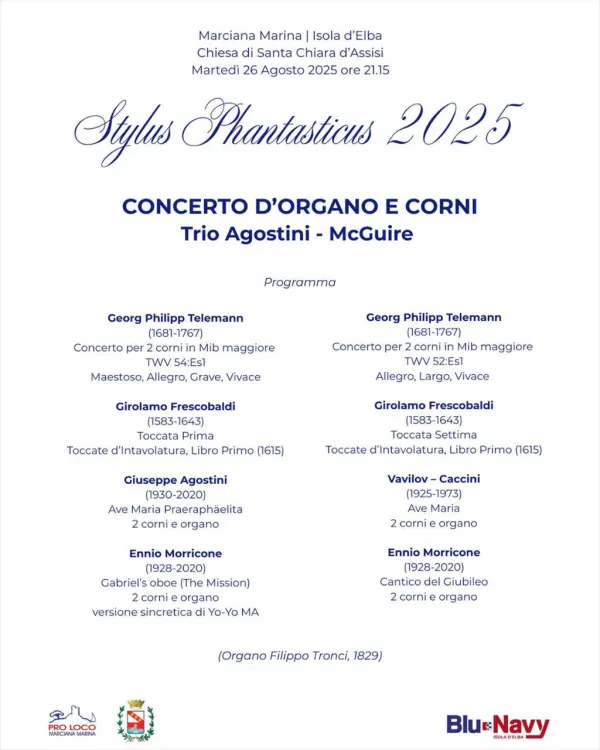 Stylus Phantasticus – Concerto d’Organo e Corni