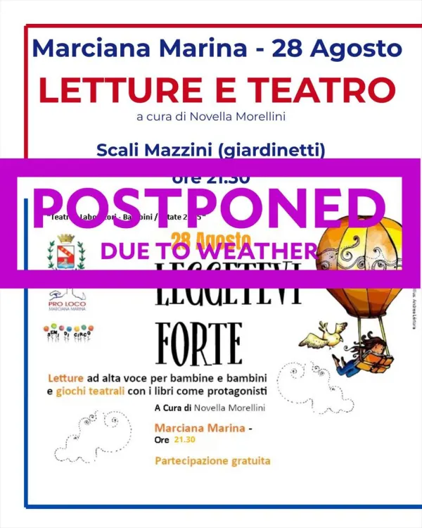 Letture e teatro - EVENTO RIMANDATO