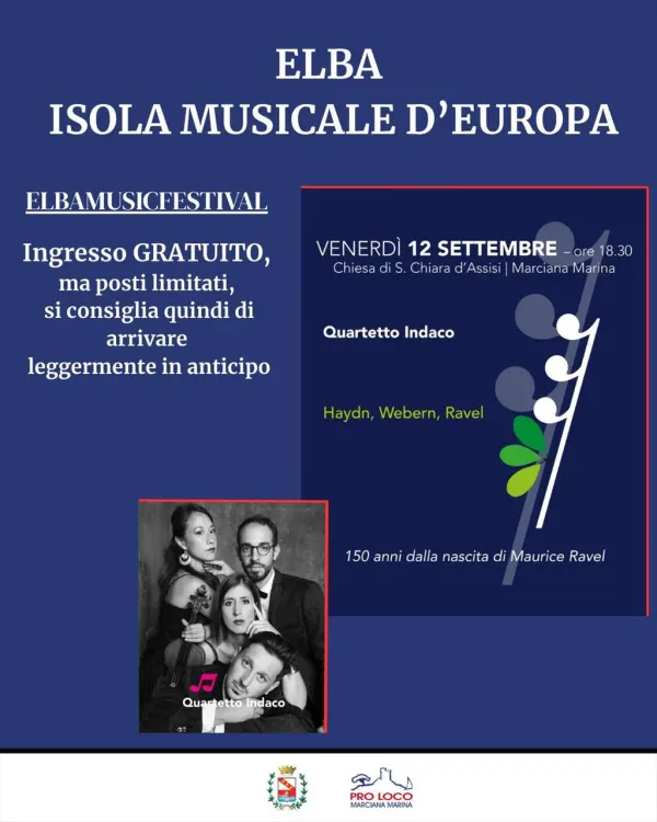 Concerto del Quartetto Indaco - Elba Isola Musicale d'Europa