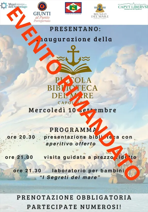 Inaugurazione della Piccola Biblioteca del Mare - EVENTO RIMANDATO