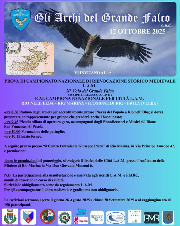 Il X° Volo del Grande Falco e Il Trofeo delle Citta' - Gare Arcieristiche Medievali L.a.m.(Lega arcieri medievali)