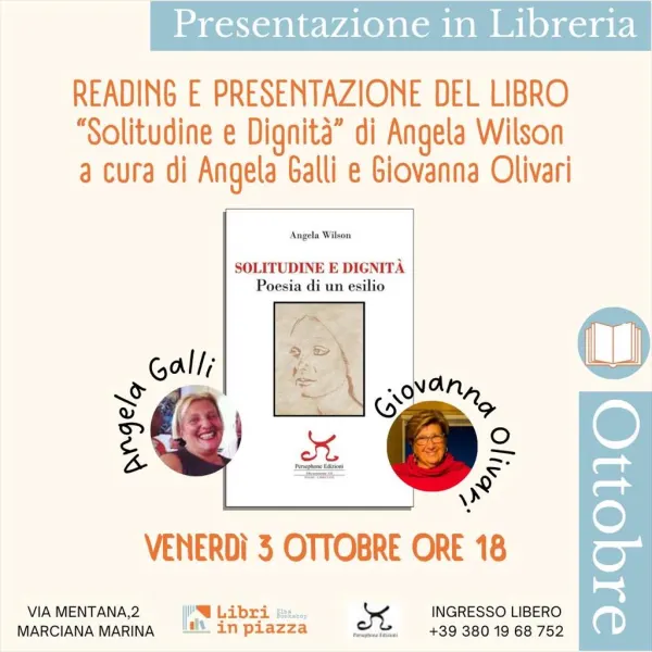 Reading e Presentazione libro “Solitudine e dignità”
