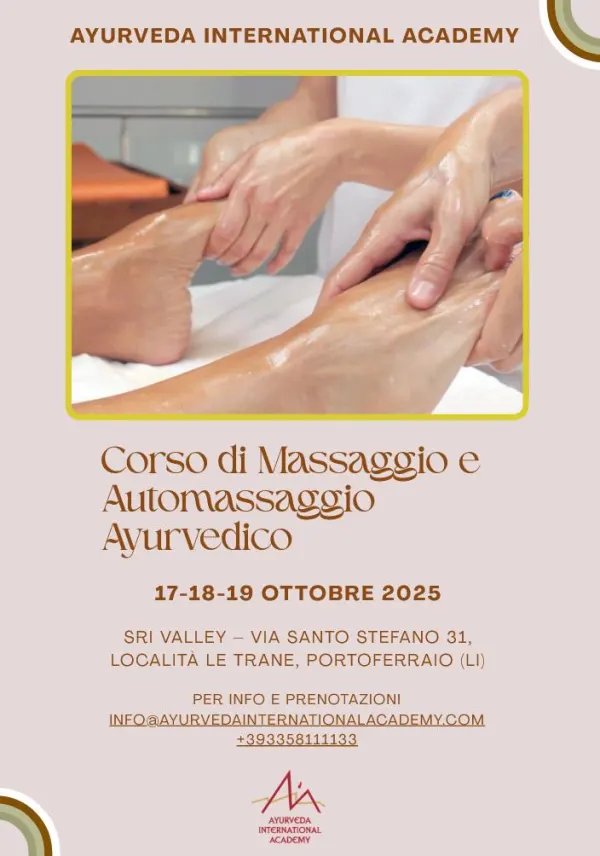 Corso intensivo di massaggio ayurvedico
