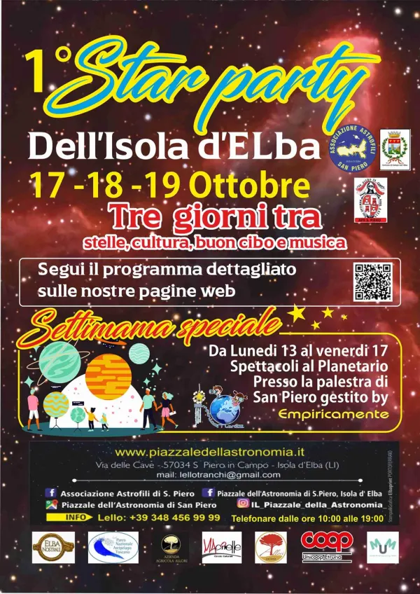 1° Star Party dell' Isola d' Elba 17/19 Ottobre 