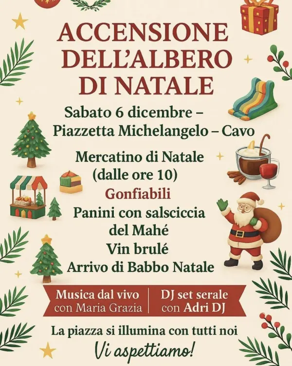 Accensione dell'albero di Natale