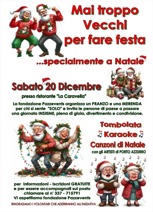 Mai troppo vecchi per fare festa... Specialmente a Natale