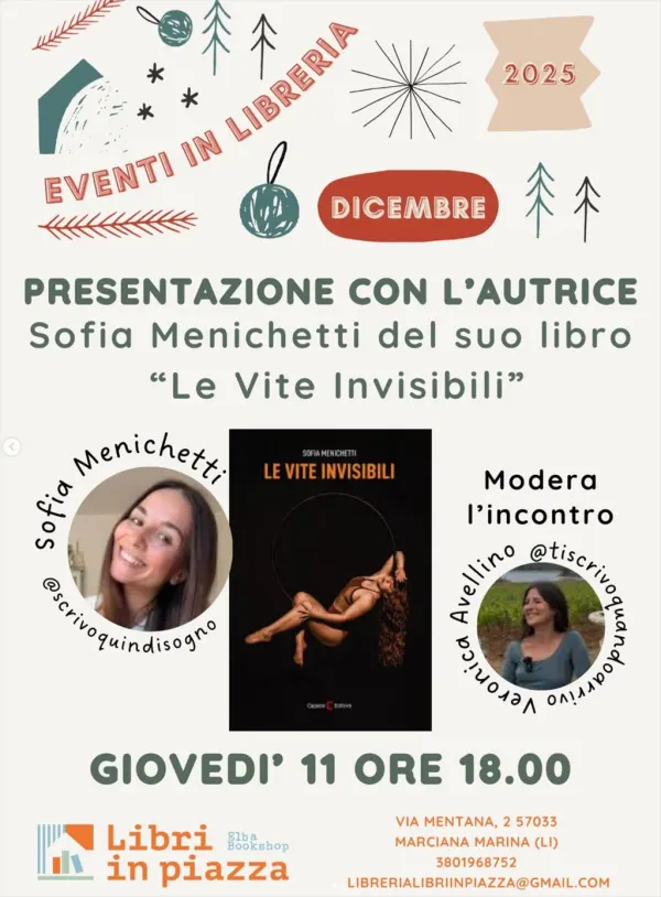 Presentazione con l’autrice “Le vite Invisibili” 