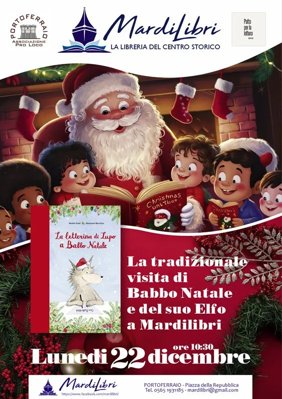 La tradizionale visita di Babbo Natale e del suo Elfo