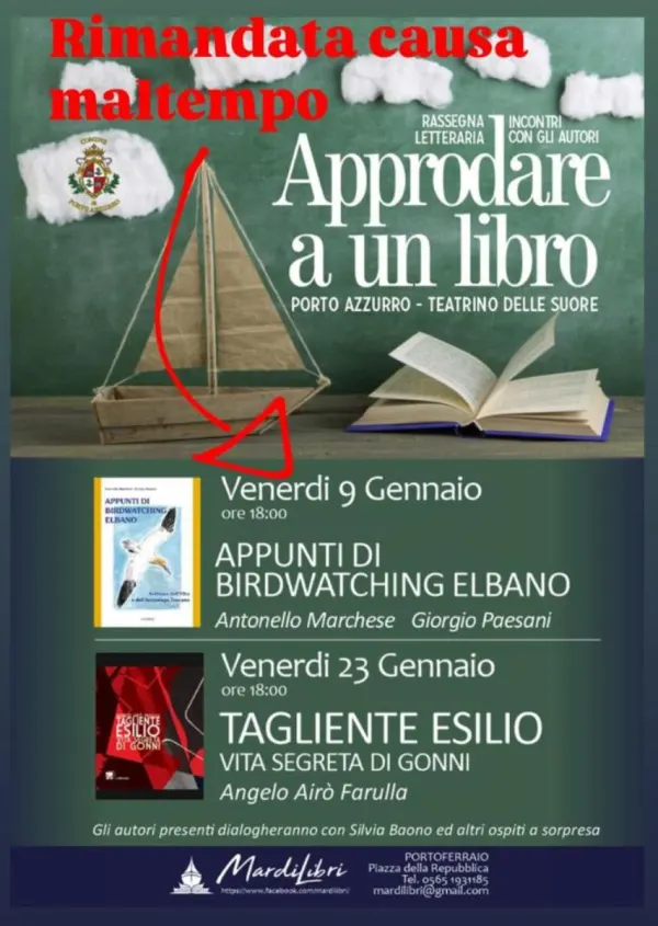 EVENTO RIMANDATO - Appunti di Birdwatching Elbano