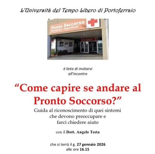 Come capire se andare al Pronto Soccorso? - Conferenza