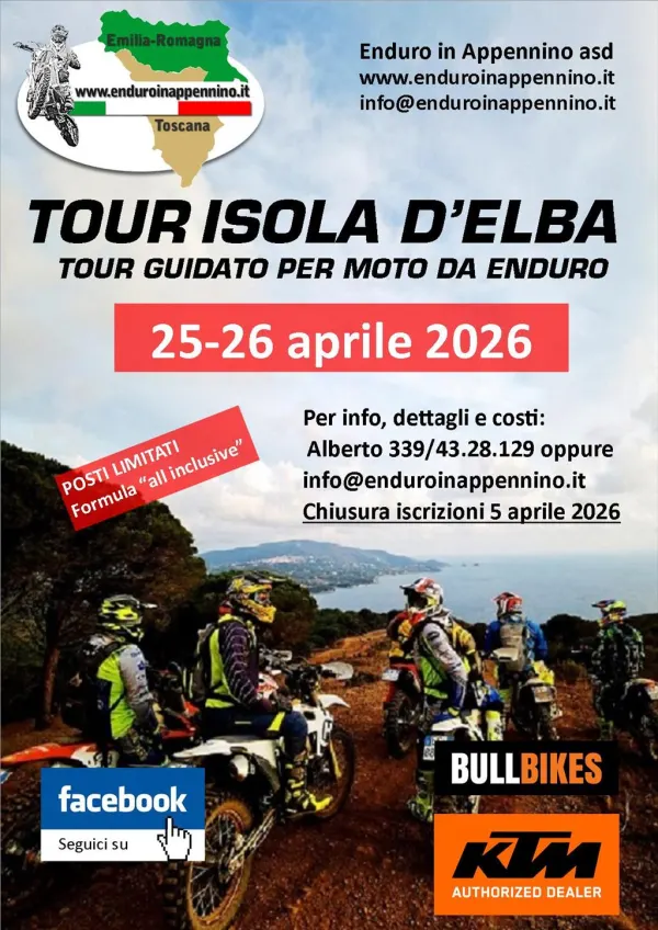 Tour guidato per moto da Enduro