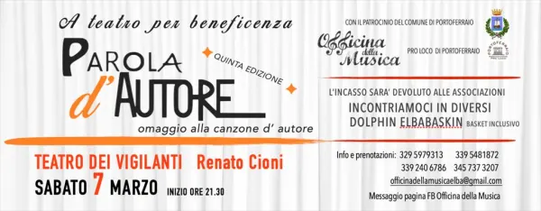 Parole d'Autore - Concerto di beneficenza