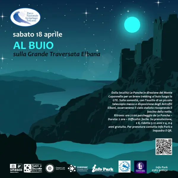 Al buio sulla Grande Traversata Elbana