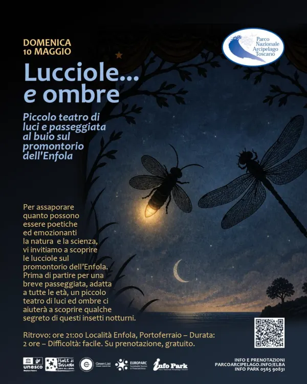 Lucciole… e ombre. Passeggiata serale all’Enfola