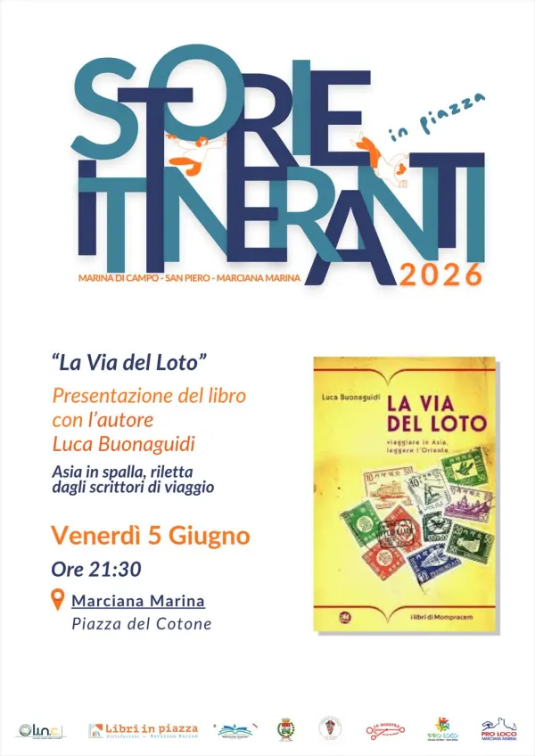 Storie itineranti in Piazza: "La Via del Loto" di Luca Buonaguidi