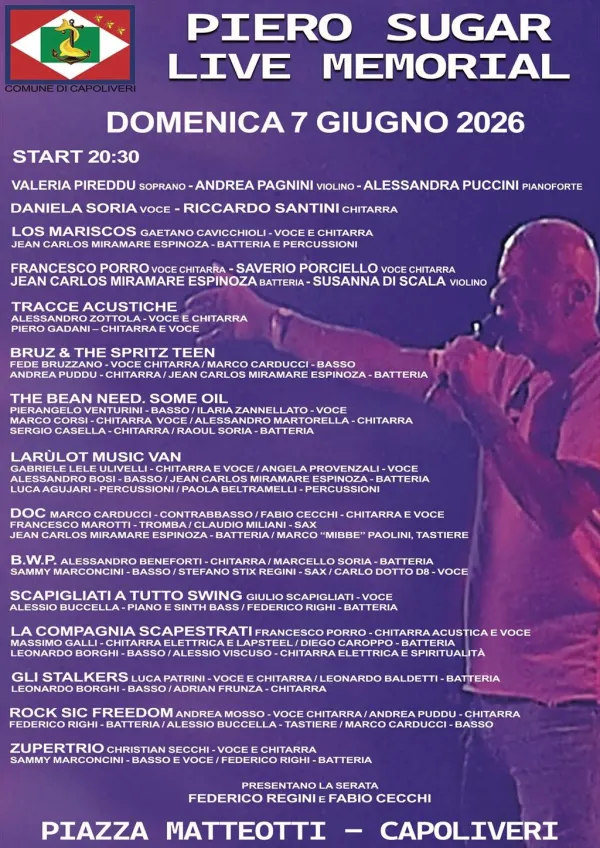 Piero Sugar Live Memorial
