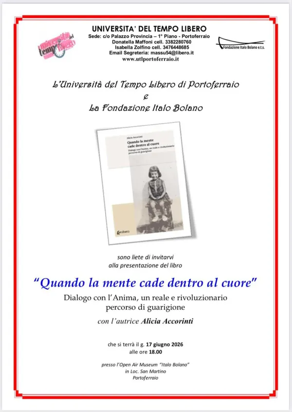 Presentazione del libro "Quando la mente cade dentro al cuore. Dialogo con l'anima, un reale e rivoluzionario percorso di guarigione"