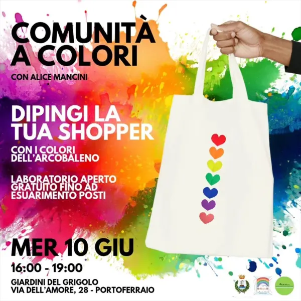 Comunità a colori - Dipingi la tua shopper