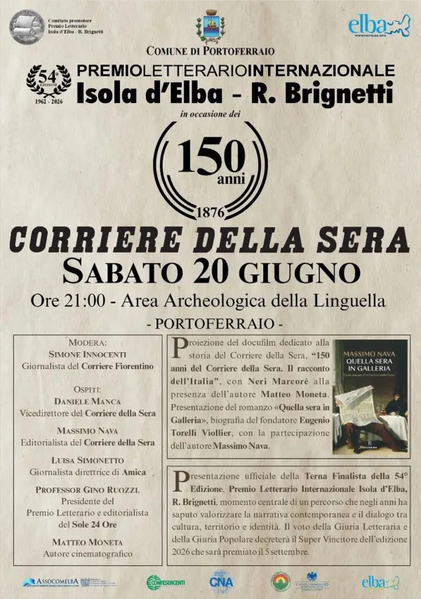 Presentazione della Terna Finalista della 54ª Edizione del Premio Letterario
