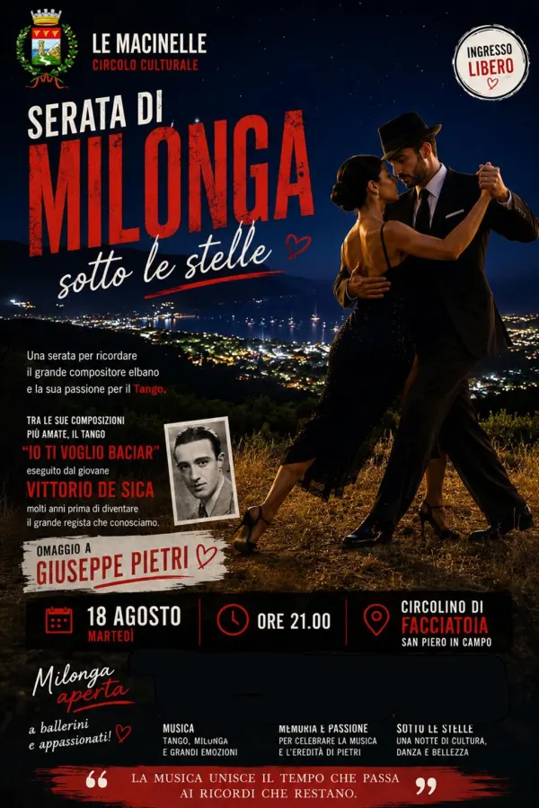 Serata di Milonga sotto le stelle