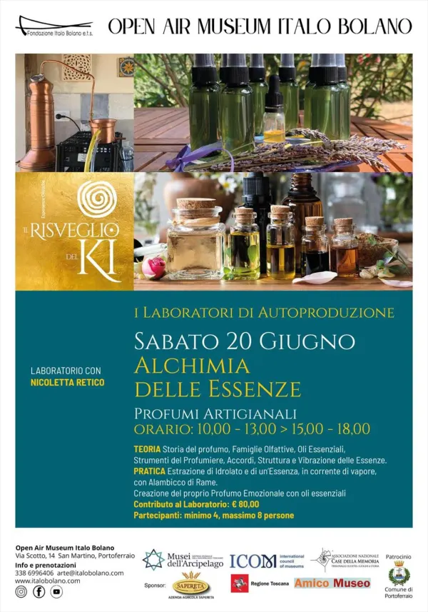 Laboratorio di Produzione Profumi Naturali - con Amico Museo della Regione Toscana