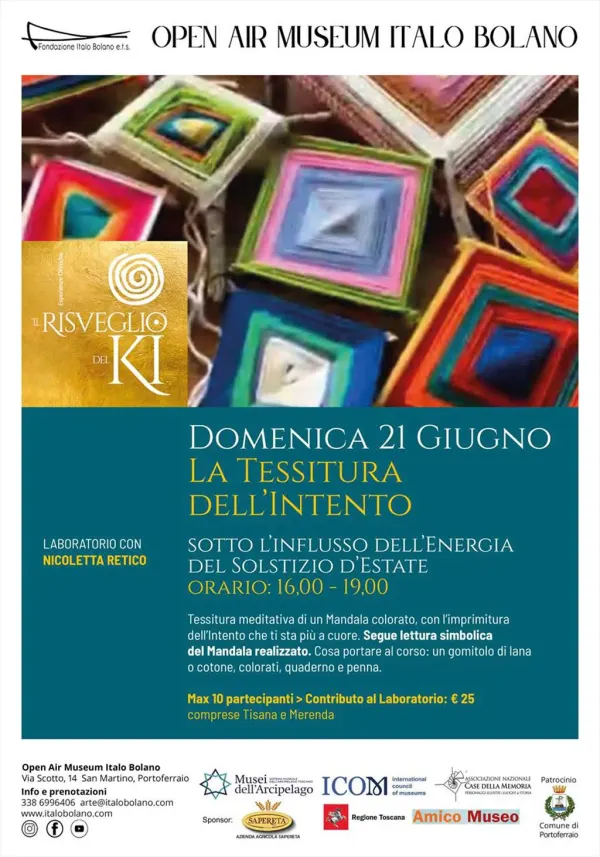 Laboratorio tessitura dell'intento in occasione del solstizio d'estate - con Amico Museo della Regione Toscana
