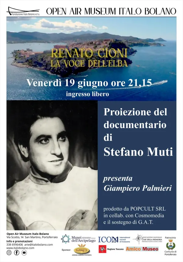 All'Open Air Museo Italo Bolano arriva il film sulla vita di Renato Cioni, “La voce dell'Elba”
