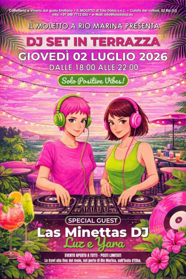 Il Moletto presenta: DJ SET in Terrazza vista mare al tramonto