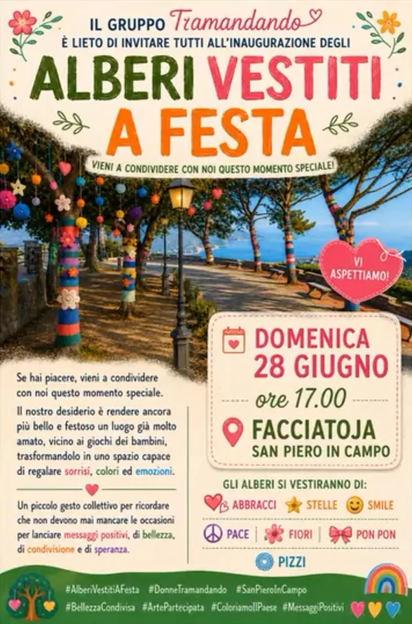 Alberi vestiti a festa