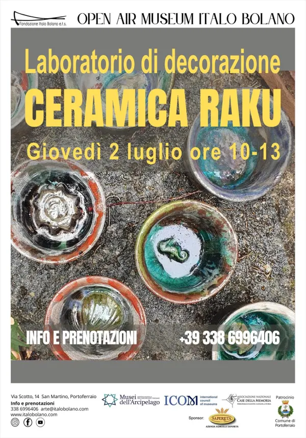 Laboratorio di decorazione ceramica Raku