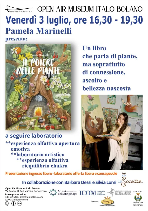 Pamela Marinelli presenta il suo libro Il potere delle piante - a seguire laboratorio artistico-esperienziale