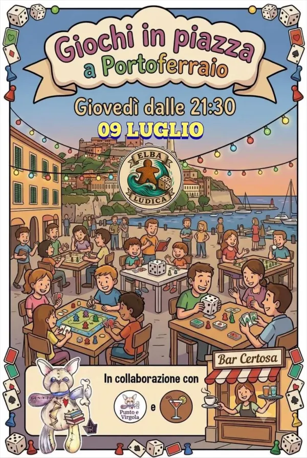 Giochi in piazza a Portoferraio