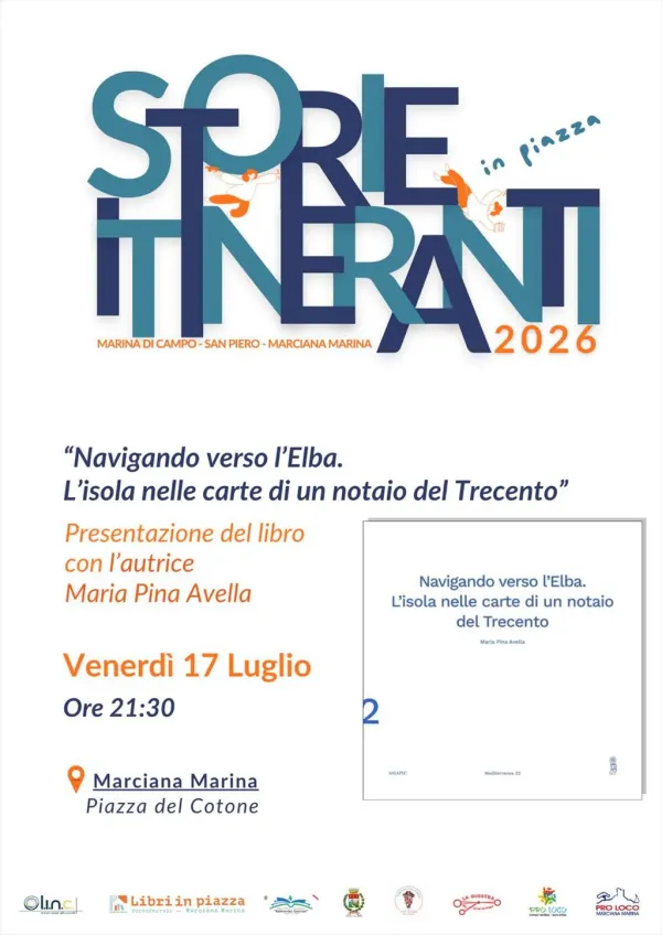 Presentazione del libro “Navigando verso l’Elba. L’isola nelle carte di un notaio del Trecento” - Storie Itineranti 2026