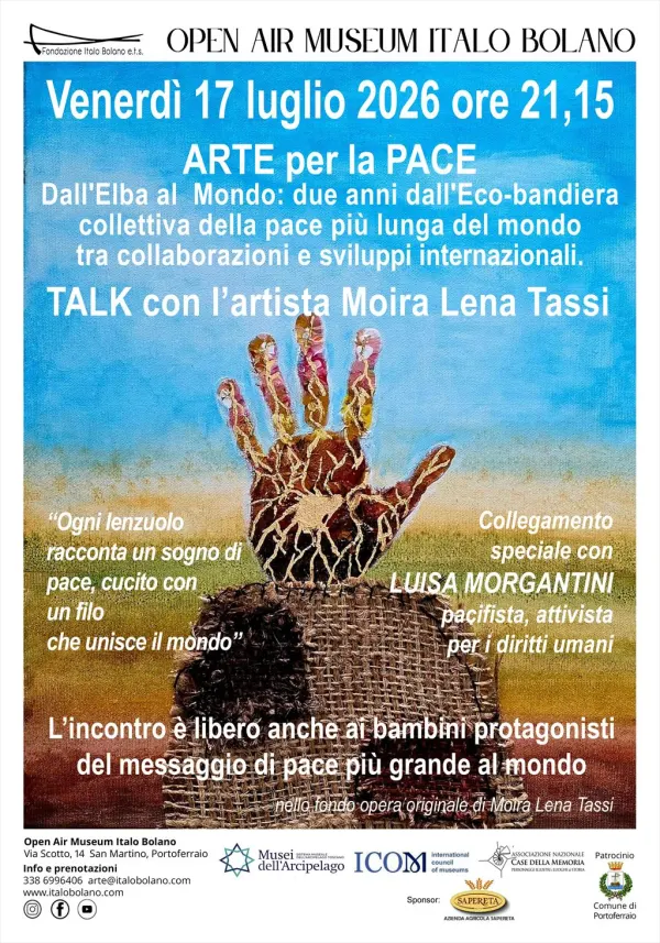 Al Museo Bolano, dopo due anni torna il progetto dell'Eco-bandiera collettiva della pace più lunga del Mondo, con Moira Lena Tassi