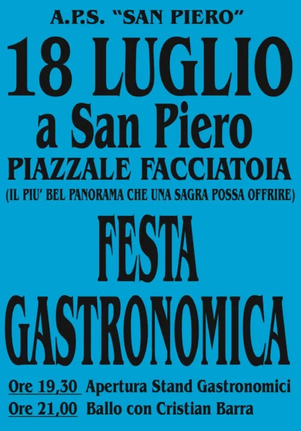 Festa gastronomica a San Piero