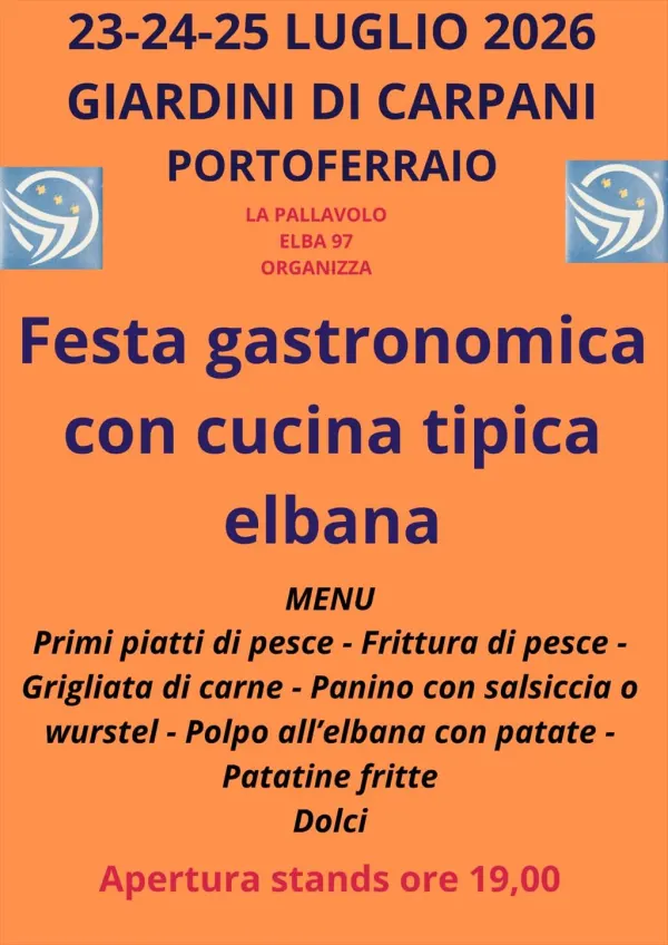 Festa gastronomica Pallavvolo Elba 97