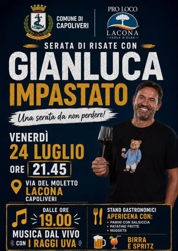Serata di risate con Gianluca Impastato
