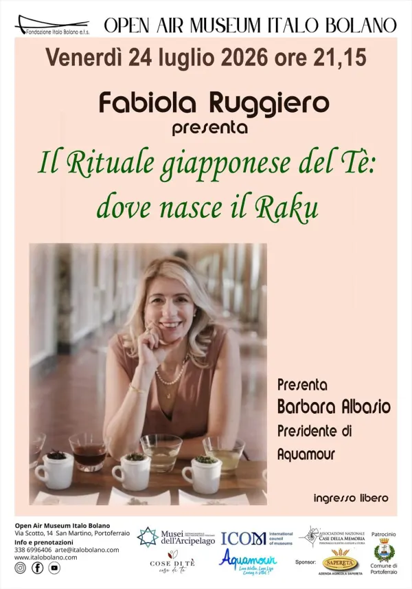 All'Open Air Museum Italo Bolano il fascino del rito del tè: Fabiola Ruggiero racconta il mondo del Raku