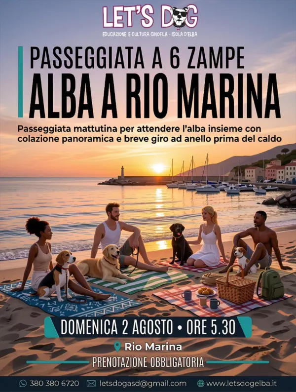 Passeggiata a 6 zampe all’alba