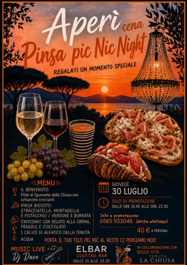 Apericena Pinsa Pic Nic Night 