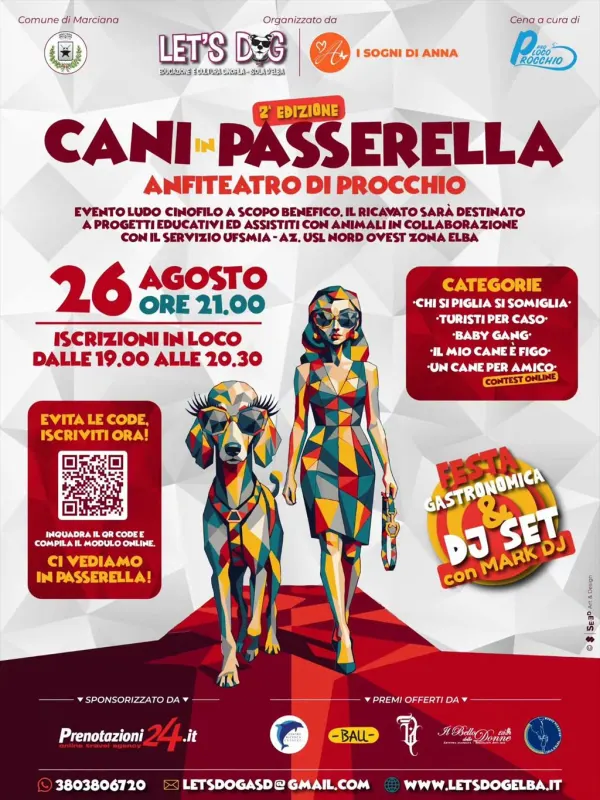 Cani in passerella