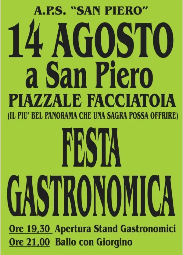 Festa gastronomica a San Piero