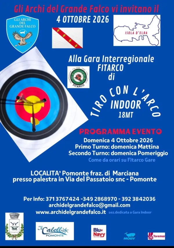 Gara regionale di Tiro con l' arco Indoor 18 MT Fitarco 